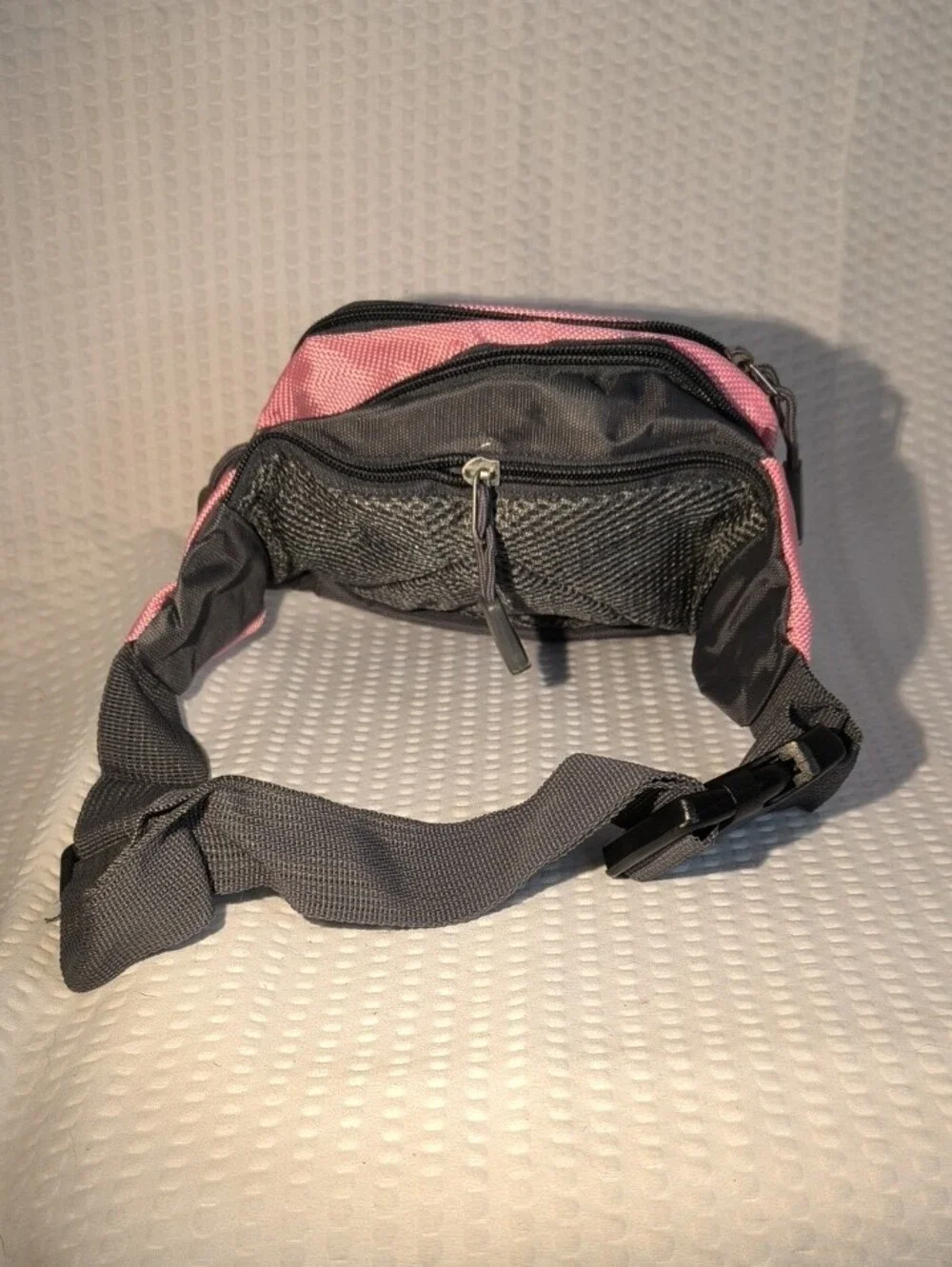 New York Sport Pink and White Compact Crossbody Bag Belt Bag